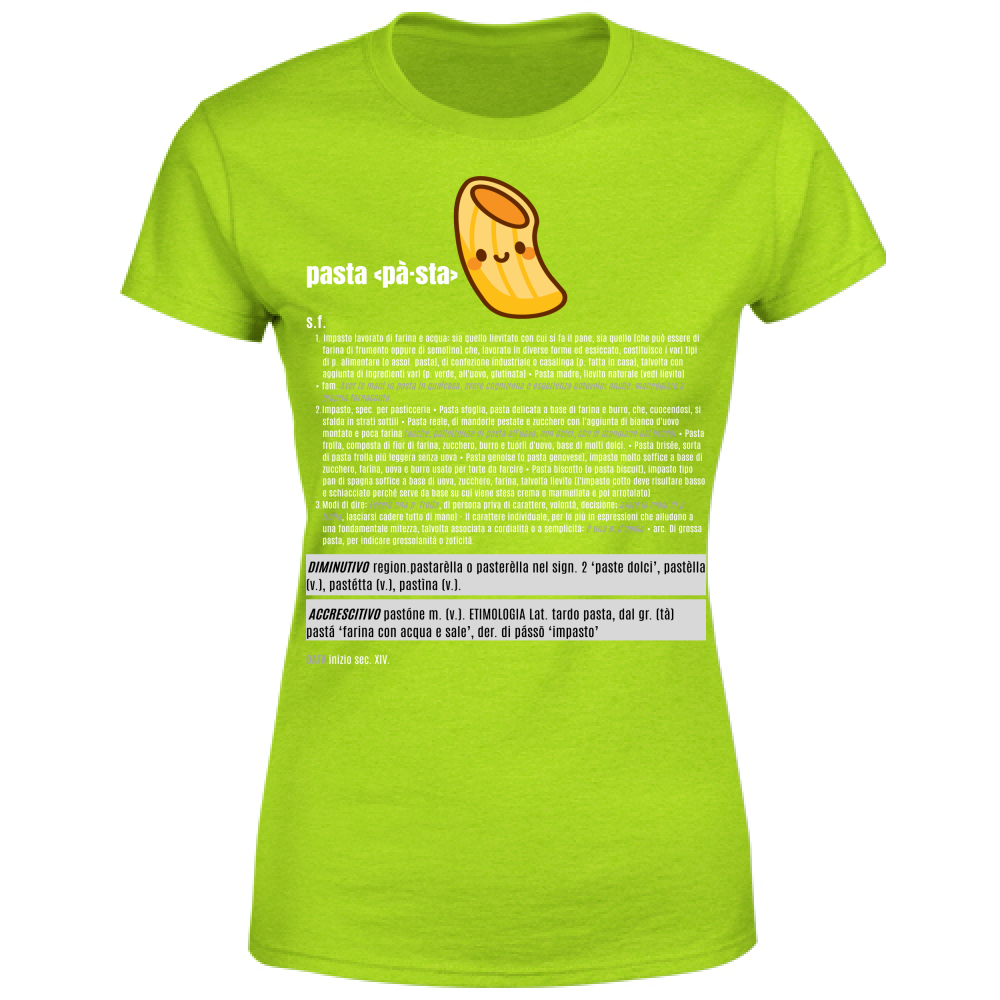 T-Shirt Donna pasta white