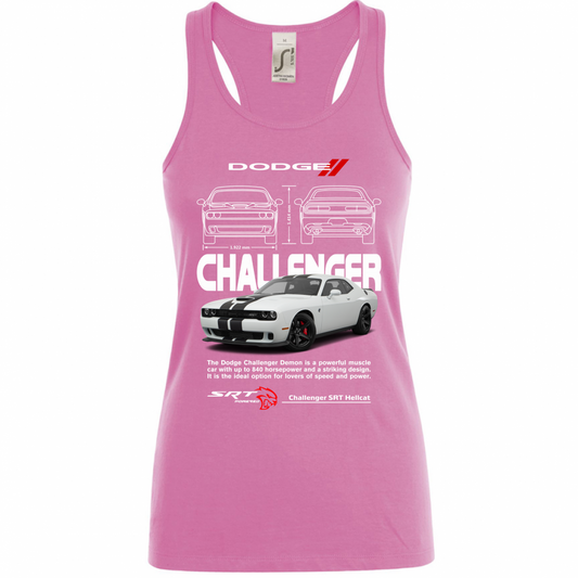 Canotta Donna challenger white