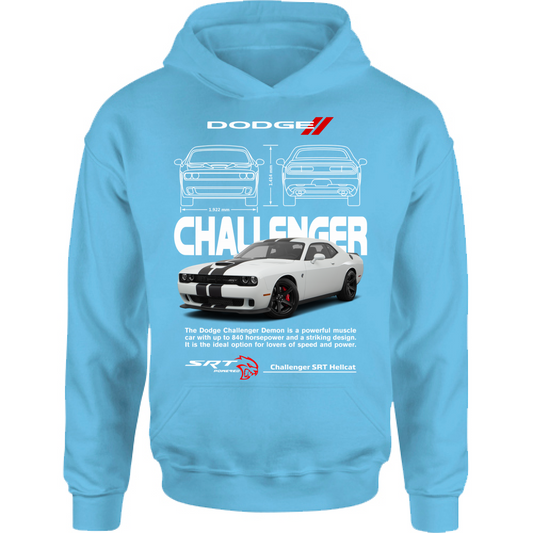 Felpa Bambino con Cappuccio challenger white