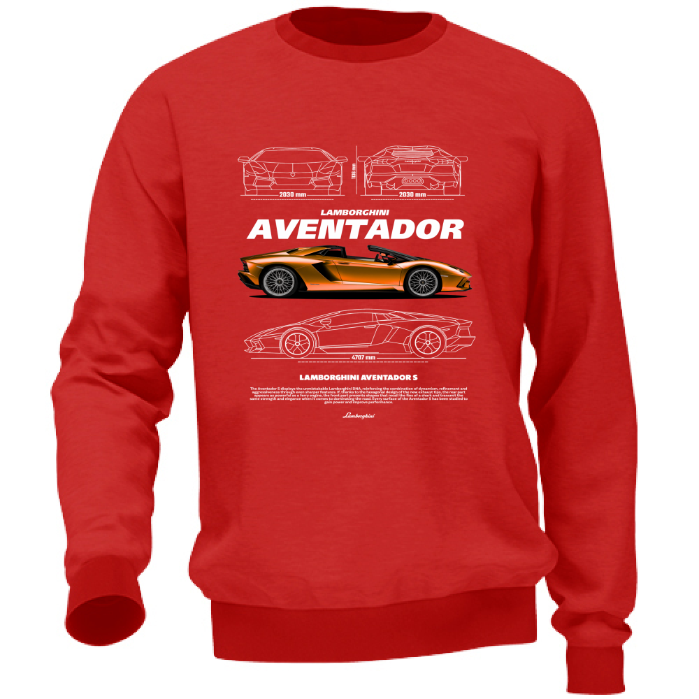 Felpa Unisex lambo aventador1