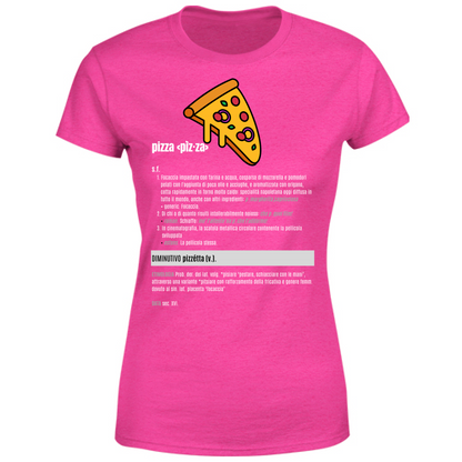 T-Shirt Donna pizza white
