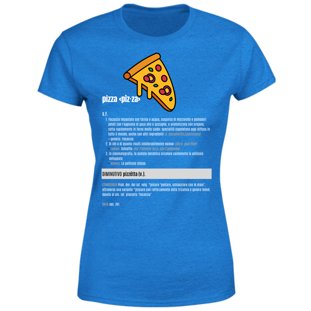 T-Shirt Donna pizza white