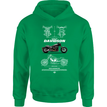 Felpa Bambino con Cappuccio harley davidson 1