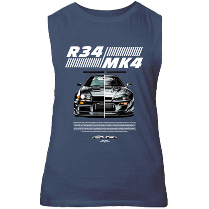 Canotta Unisex r34-mk4 Supra white