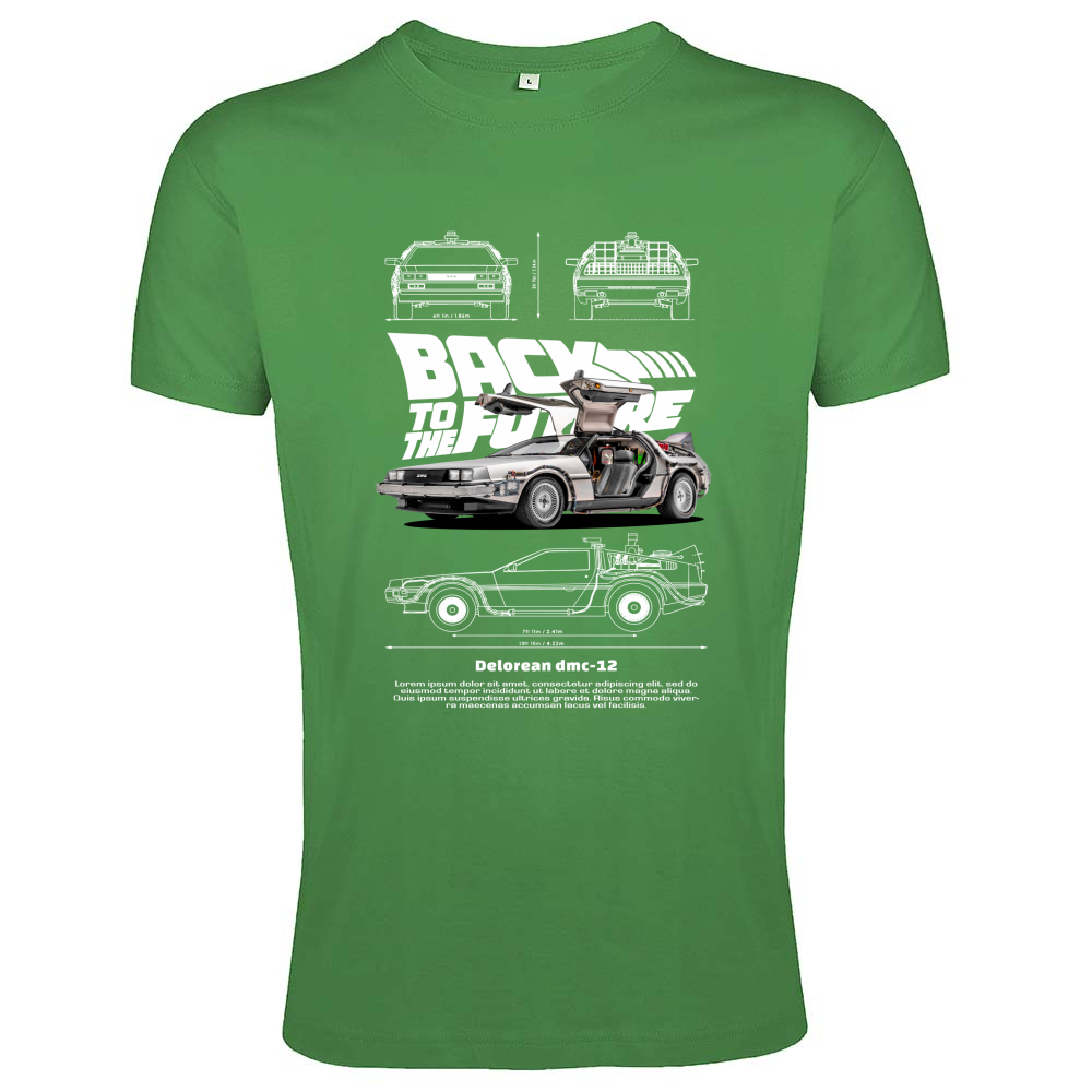 T-Shirt Men Fit delorean2