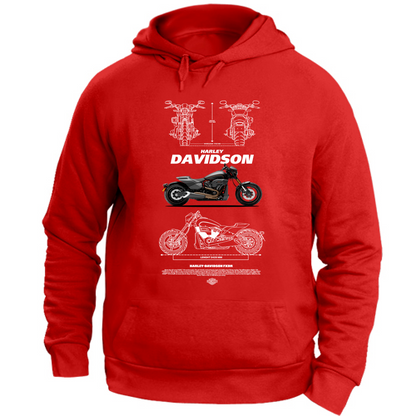 Felpa con Cappuccio Unisex Large harley davidson 1