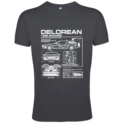 T-Shirt Men Fit delorean1