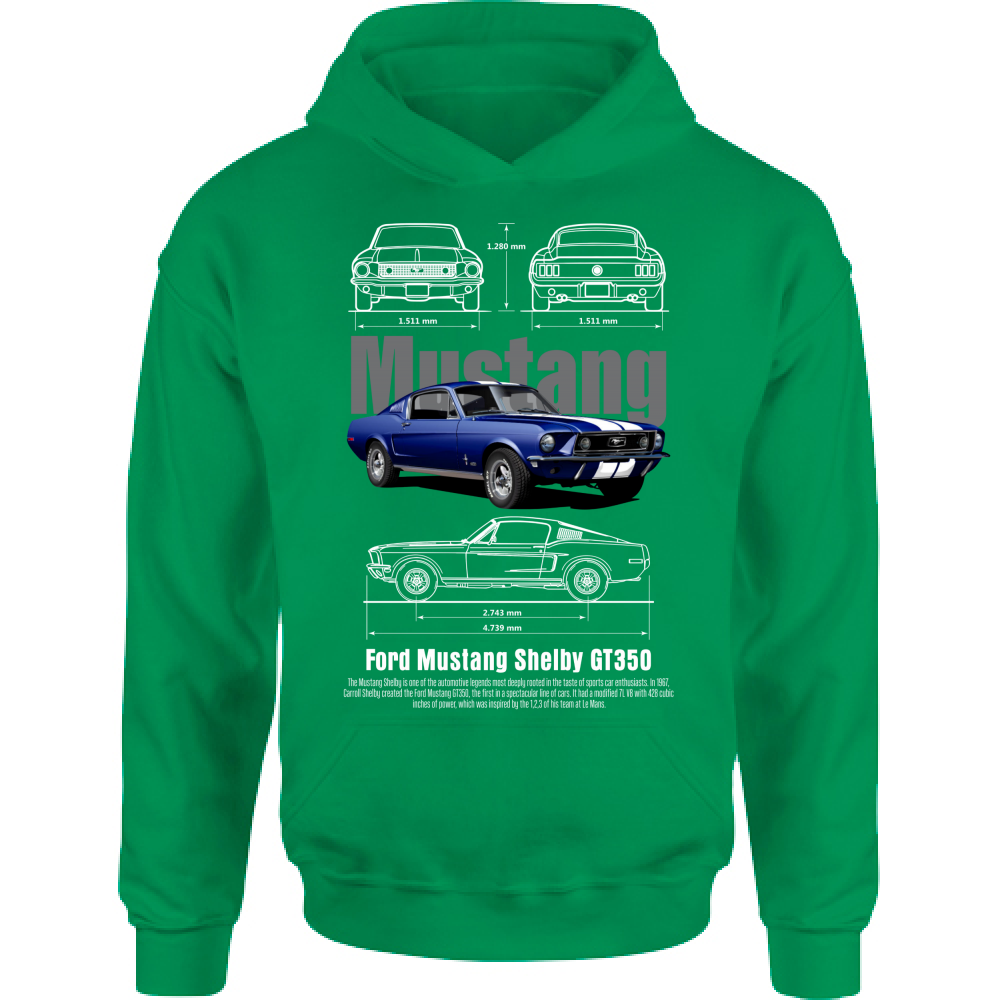 Felpa Bambino con Cappuccio mustang 2