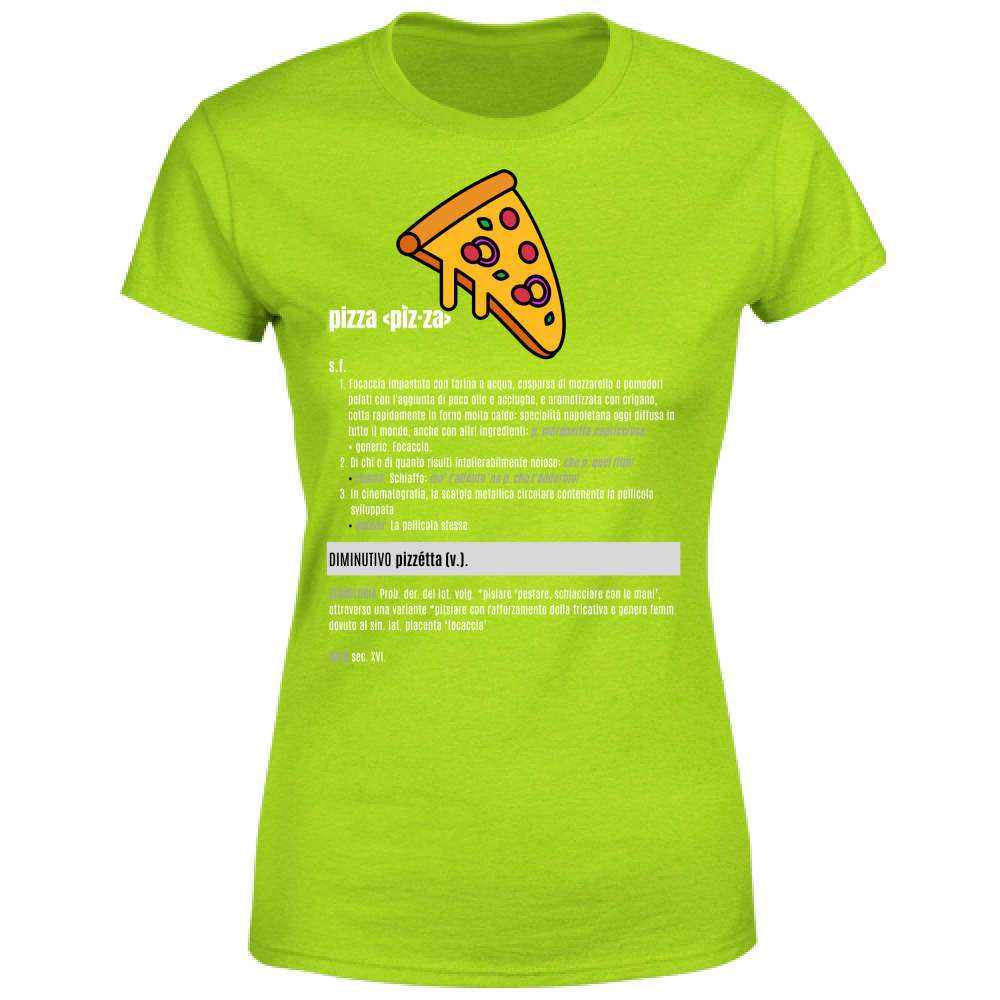 T-Shirt Donna pizza white