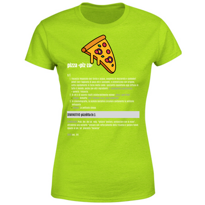 T-Shirt Donna pizza white