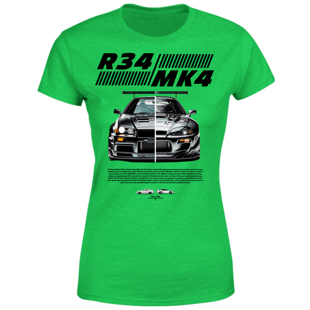 T-Shirt Donna r34-mk4 Supra