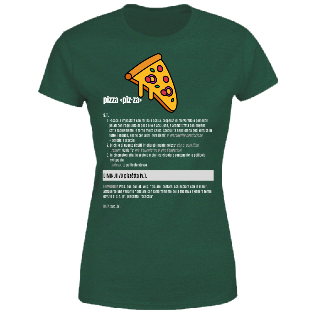 T-Shirt Donna pizza white