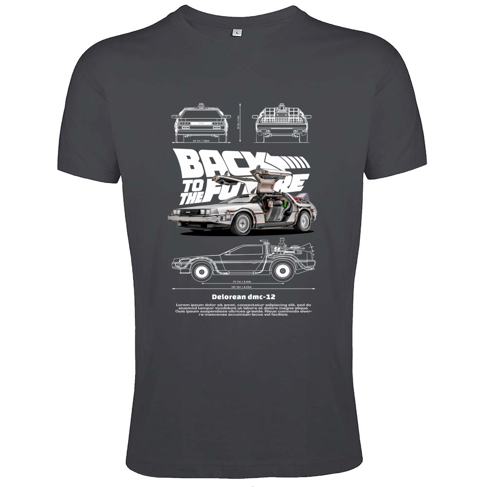 T-Shirt Men Fit delorean2