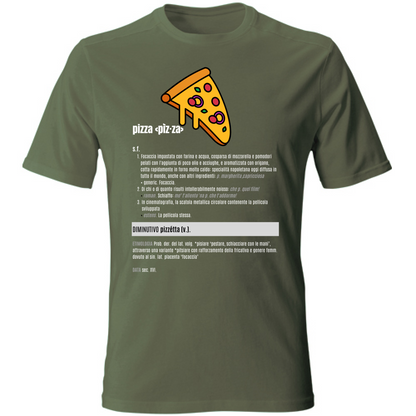 T-Shirt Unisex pizza white