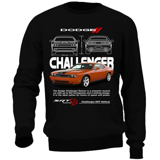 Felpa Unisex challenger orange