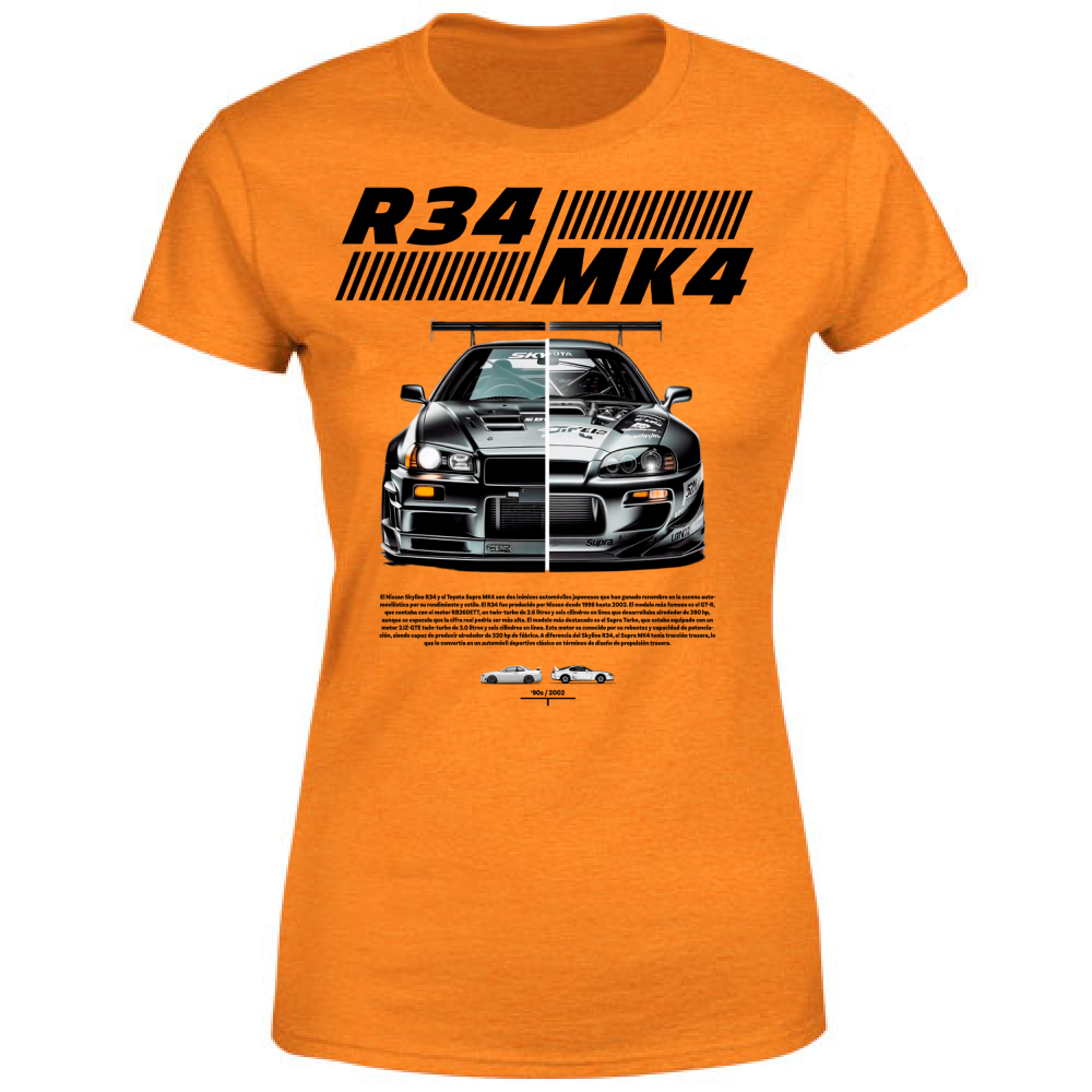 T-Shirt Donna r34-mk4 Supra