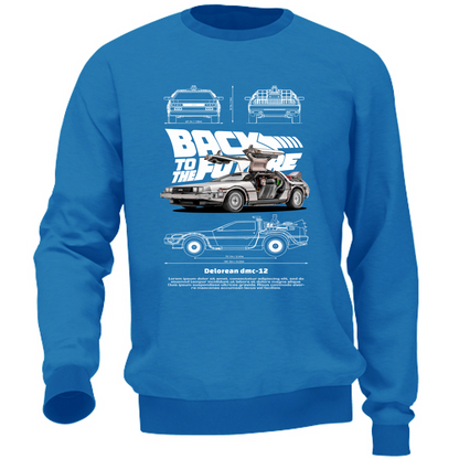Felpa Unisex delorean2