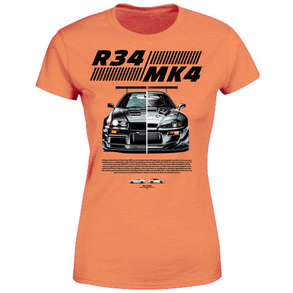 T-Shirt Donna r34-mk4 Supra