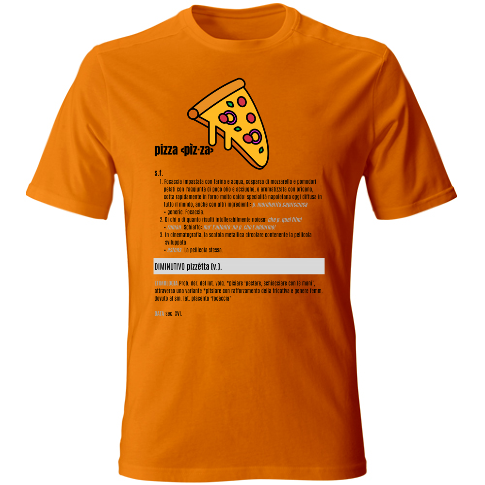 T-Shirt Unisex pizza black