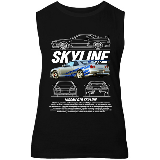 Canotta Unisex skyline gtr