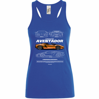 Canotta Donna lambo aventador1