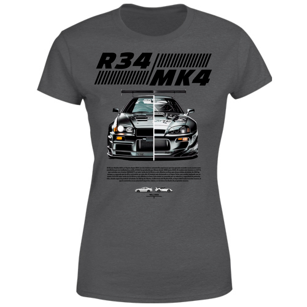 T-Shirt Donna r34-mk4 Supra