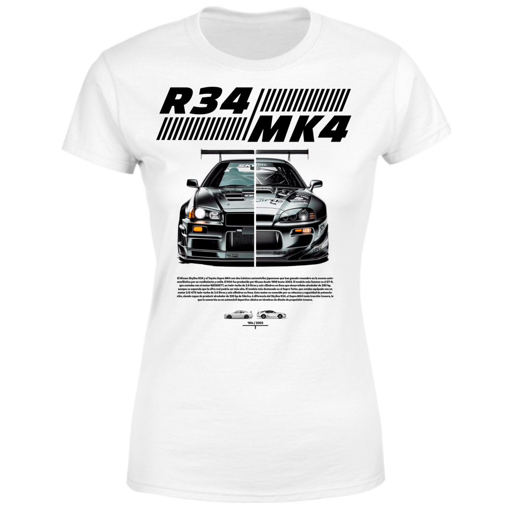 T-Shirt Donna r34-mk4 Supra