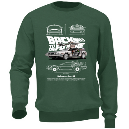 Felpa Unisex delorean2