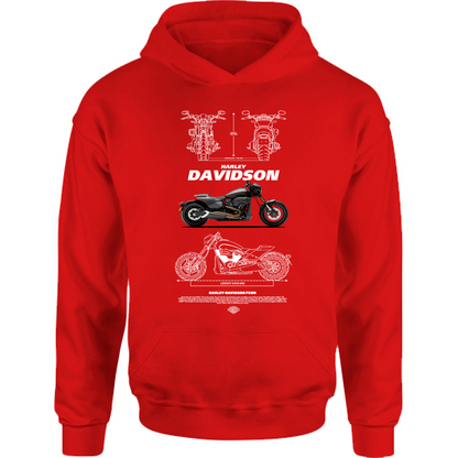 Felpa Bambino con Cappuccio harley davidson 1