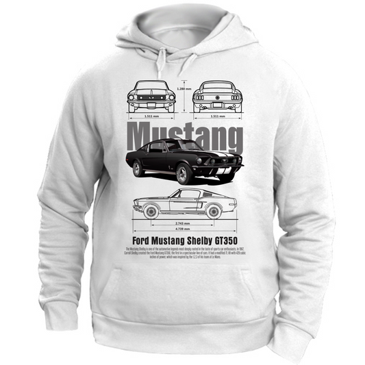 Felpa Unisex con Cappuccio mustang 1