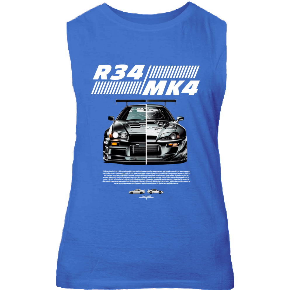 Canotta Unisex r34-mk4 Supra white