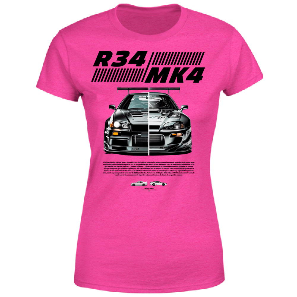 T-Shirt Donna r34-mk4 Supra