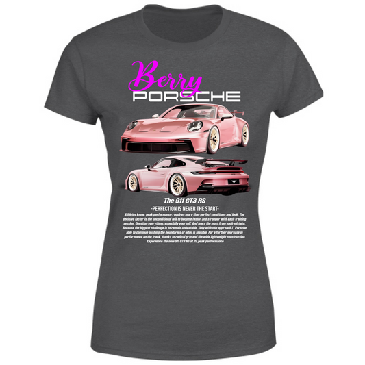 T-Shirt Donna porsche berry