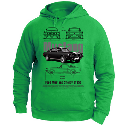 Felpa Unisex con Cappuccio mustang 1