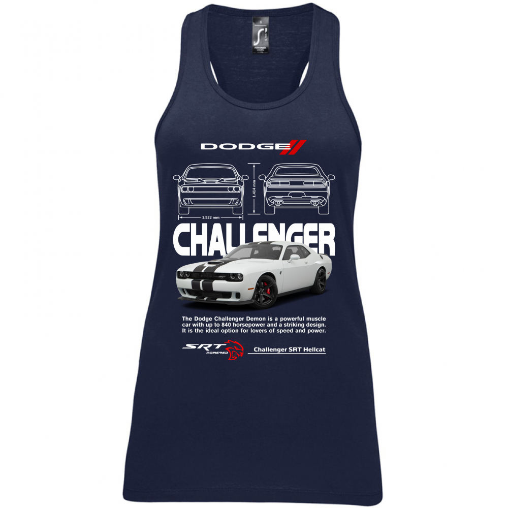 Canotta Donna challenger white