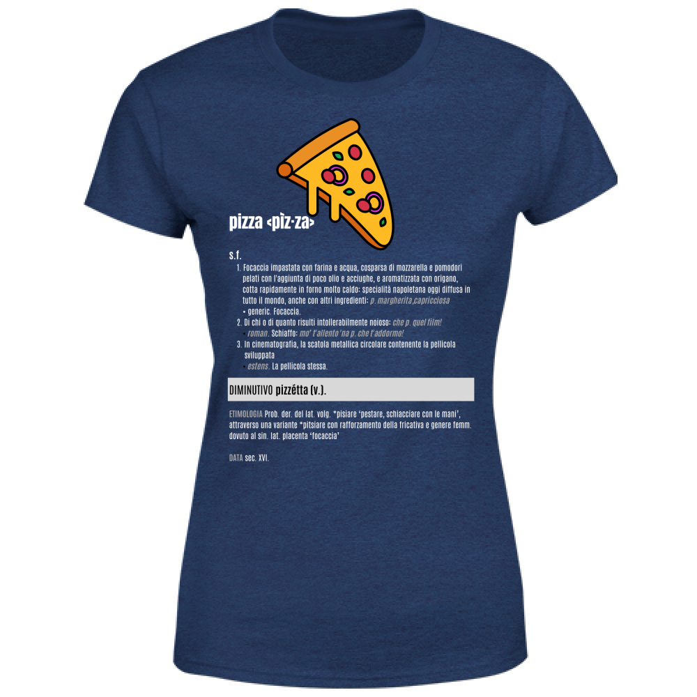T-Shirt Donna pizza white