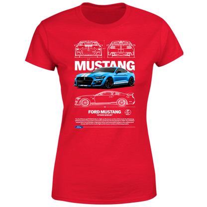 T-Shirt Donna mustang shelby1