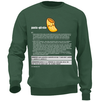 Felpa Unisex pasta white