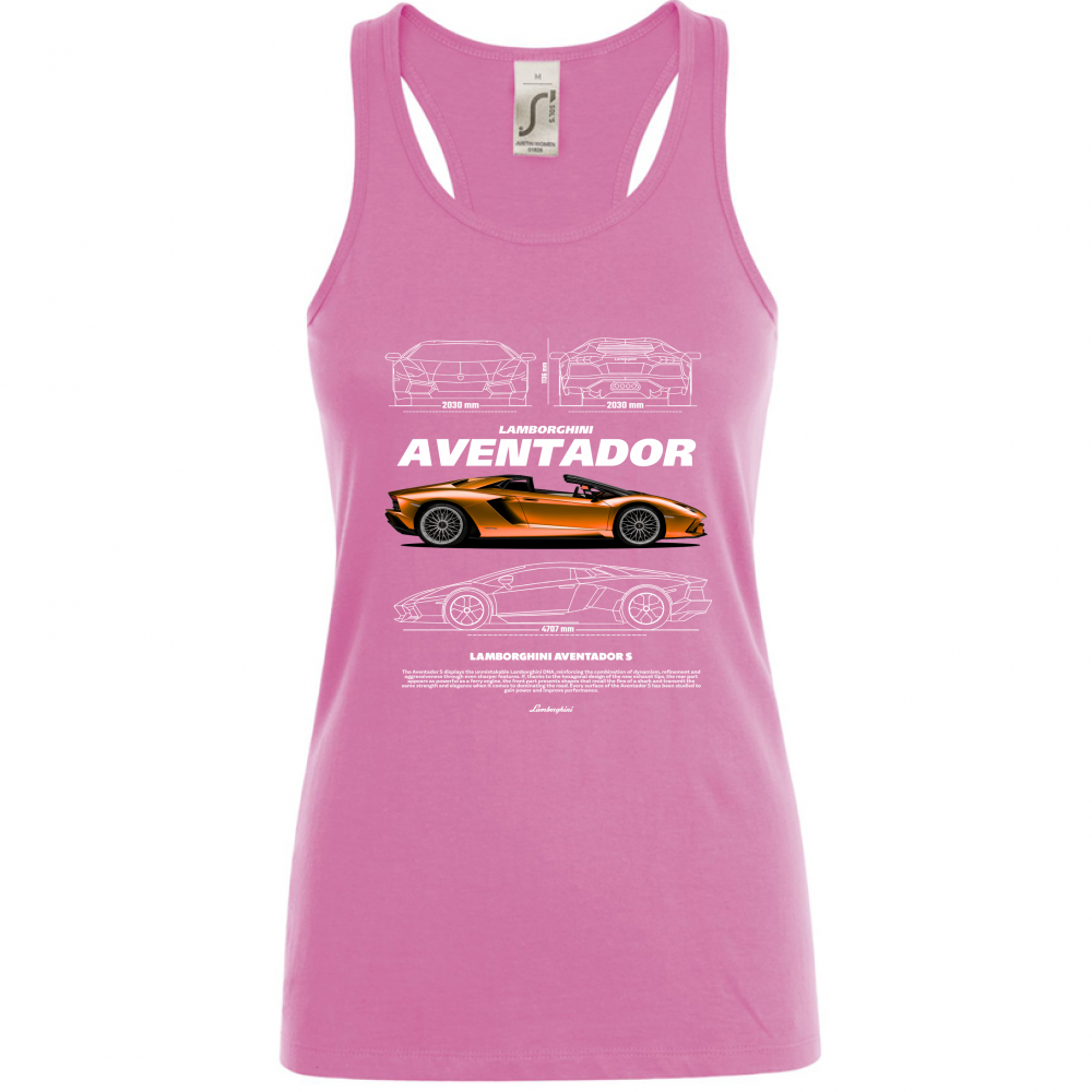 Canotta Donna lambo aventador1