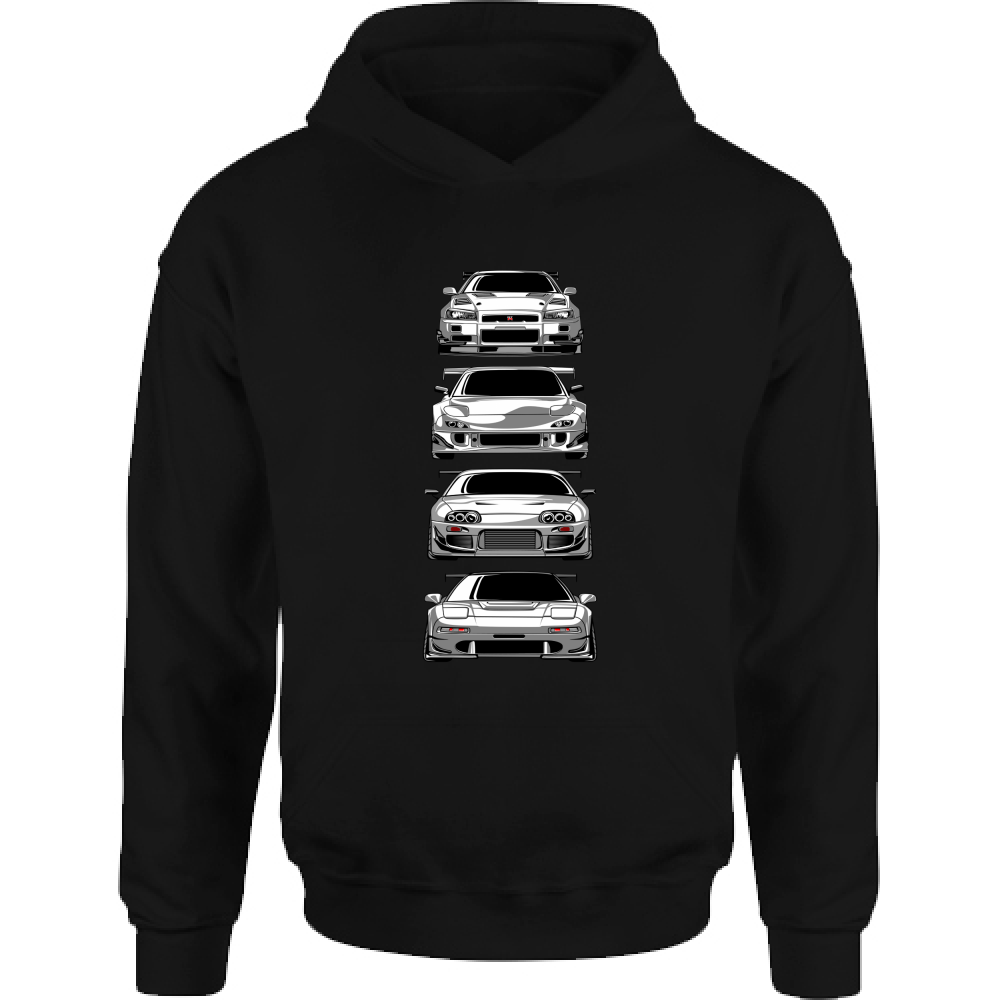 Felpa Bambino con Cappuccio japan car 1