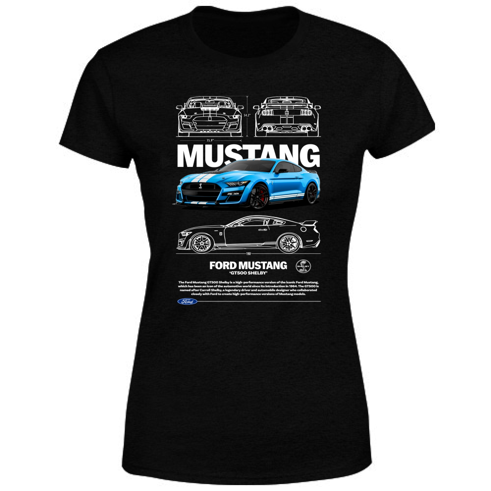T-Shirt Donna mustang shelby1