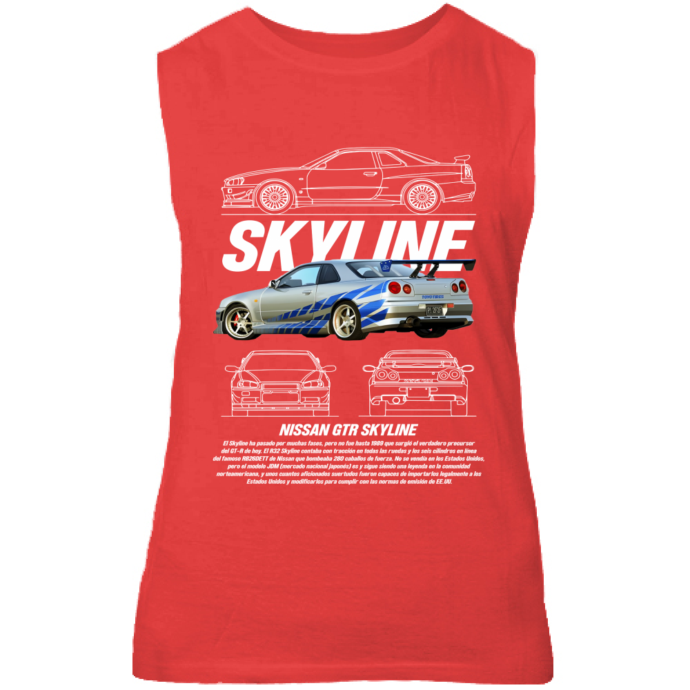 Canotta Unisex skyline gtr