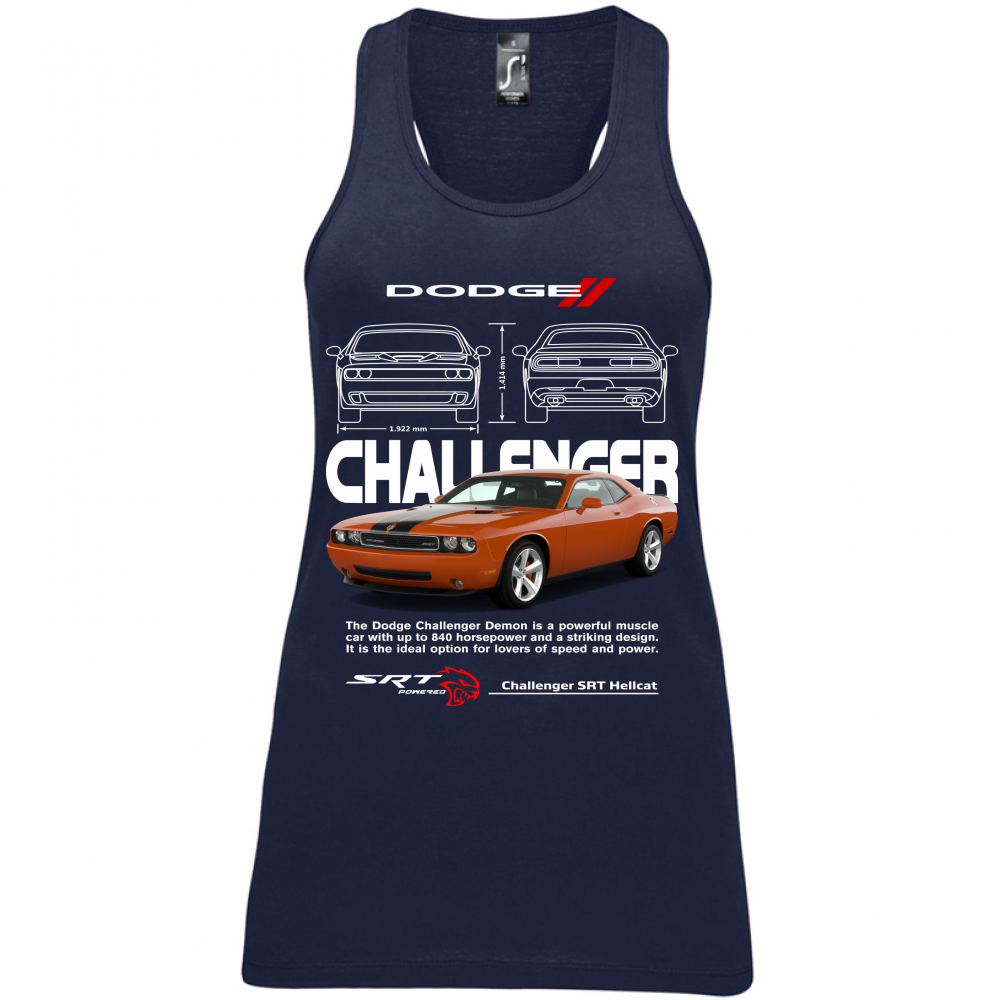 Canotta Donna challenger orange