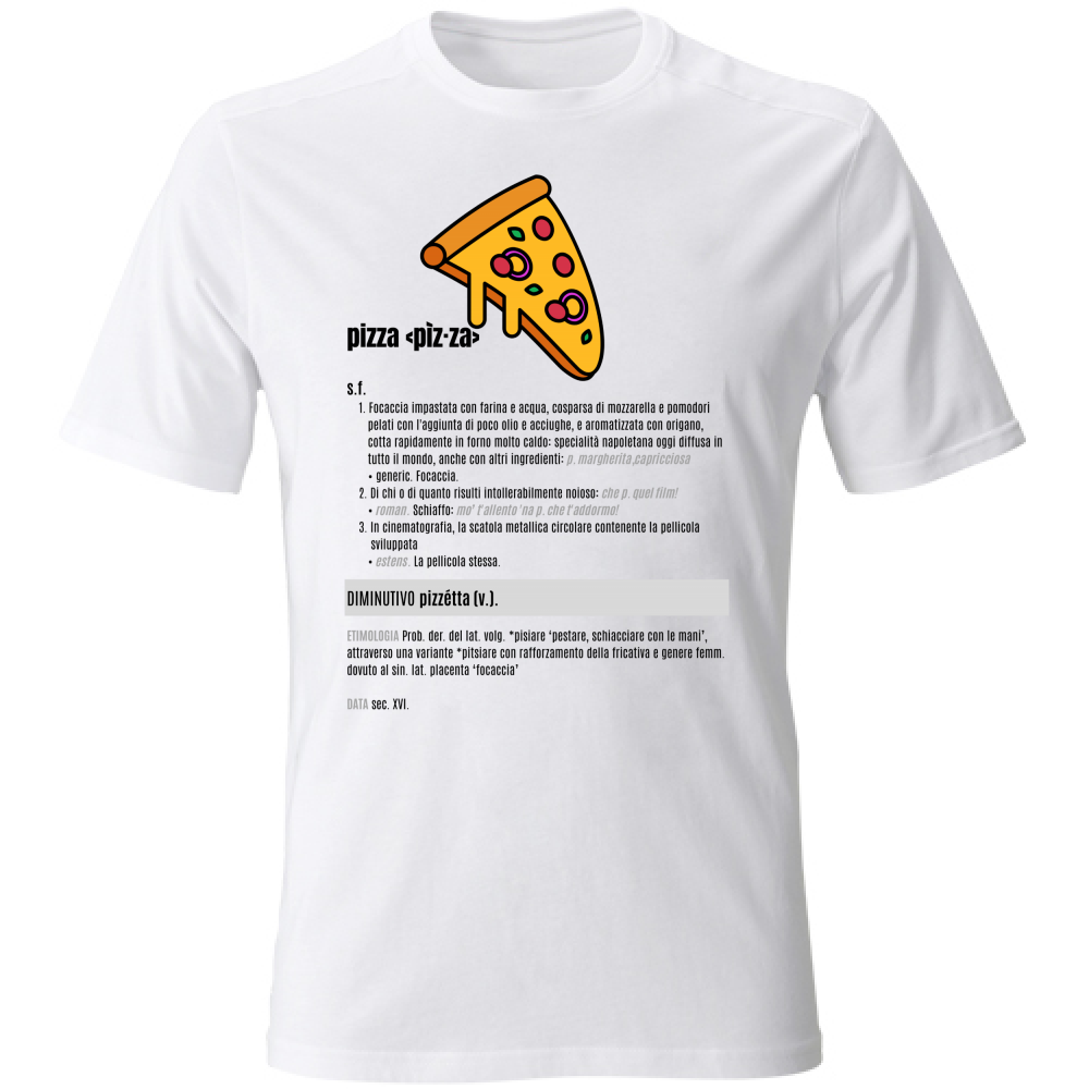 T-Shirt Unisex pizza black