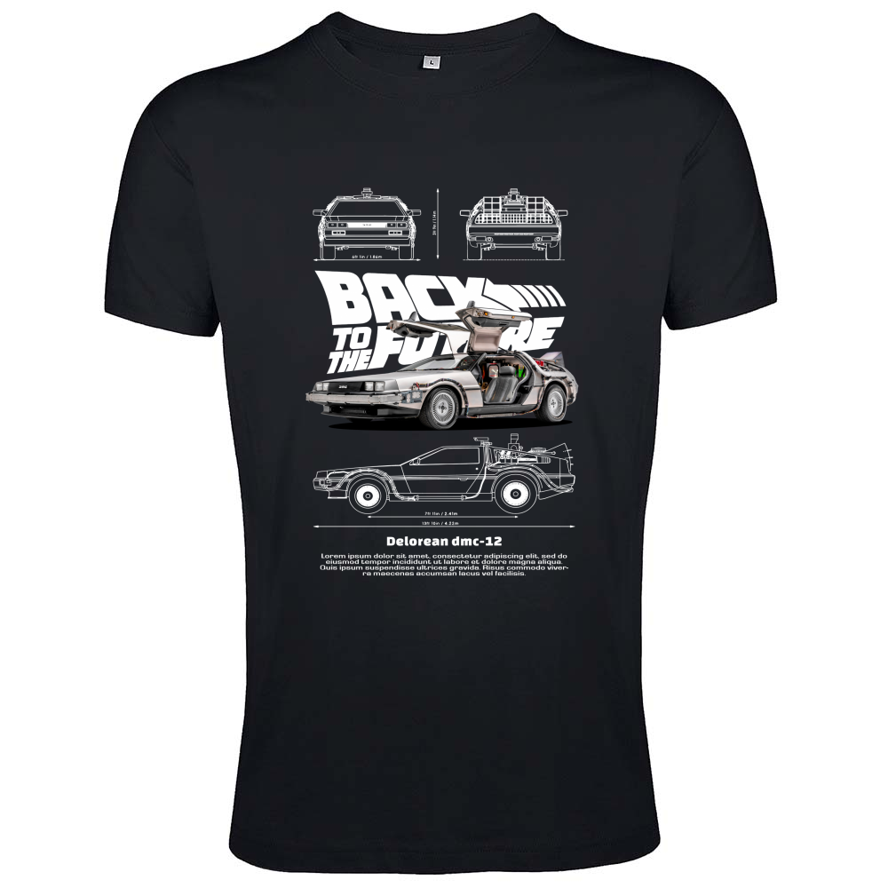 T-Shirt Men Fit delorean2