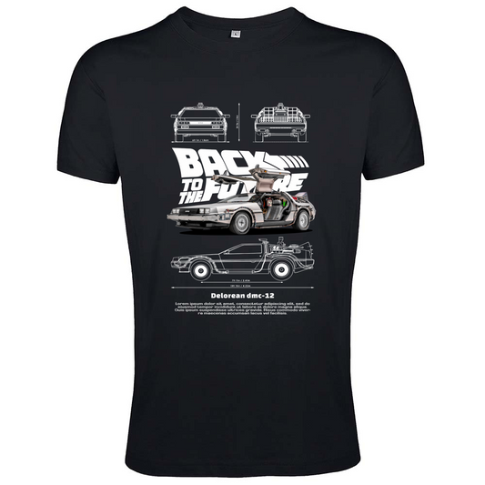 T-Shirt Men Fit delorean2