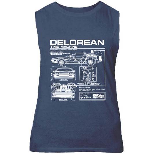 Canotta Unisex delorean1