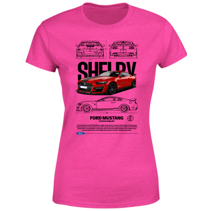 T-Shirt Donna mustang shelby
