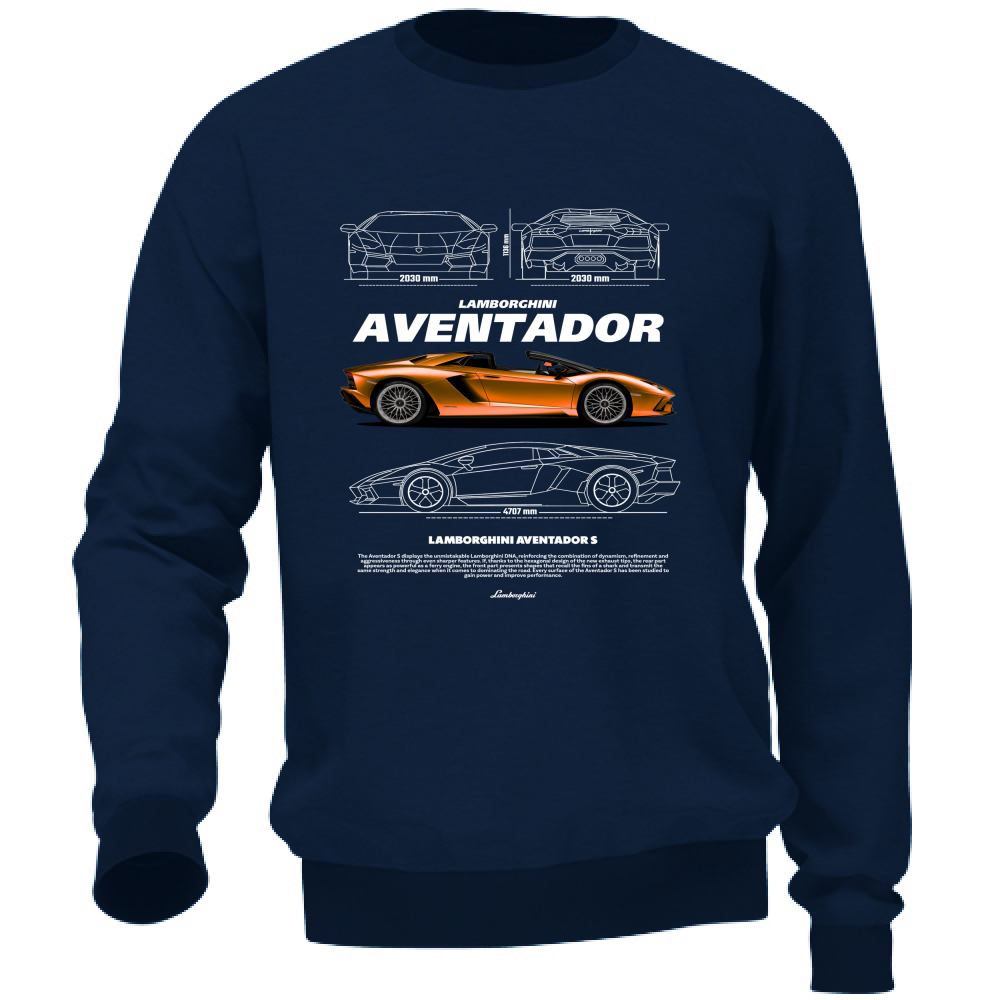 Felpa Unisex lambo aventador1