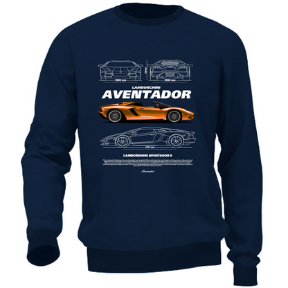 Felpa Unisex lambo aventador1